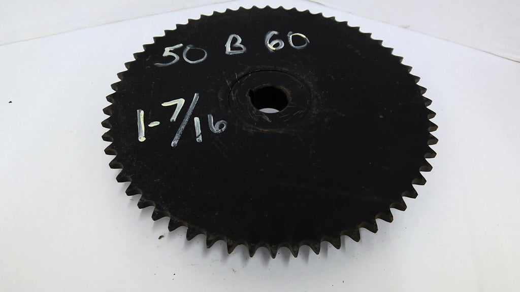 Tsubaki 50B60 F Sprocket 1 7/16" Bore 12 1/4" OD