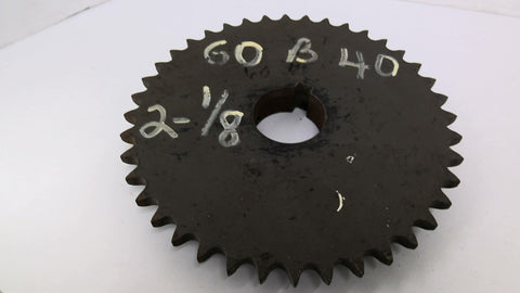 60B40 Sprocket 2 3/16" Bore 10 1/16' OD 60 Chain 40 Teeth