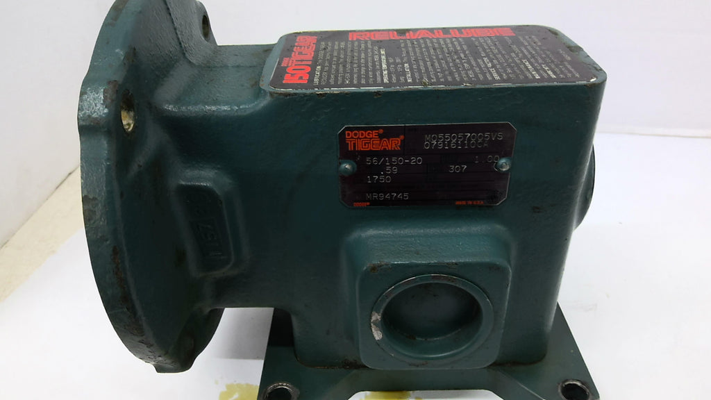 Dodge 56/150-20 Gear Reducer 20:1 Ratio Input HP .59