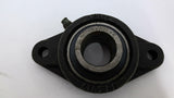 HLU FL207 2 Bolt Pillow Block Bearing UC207-22 1 1/4" Bore