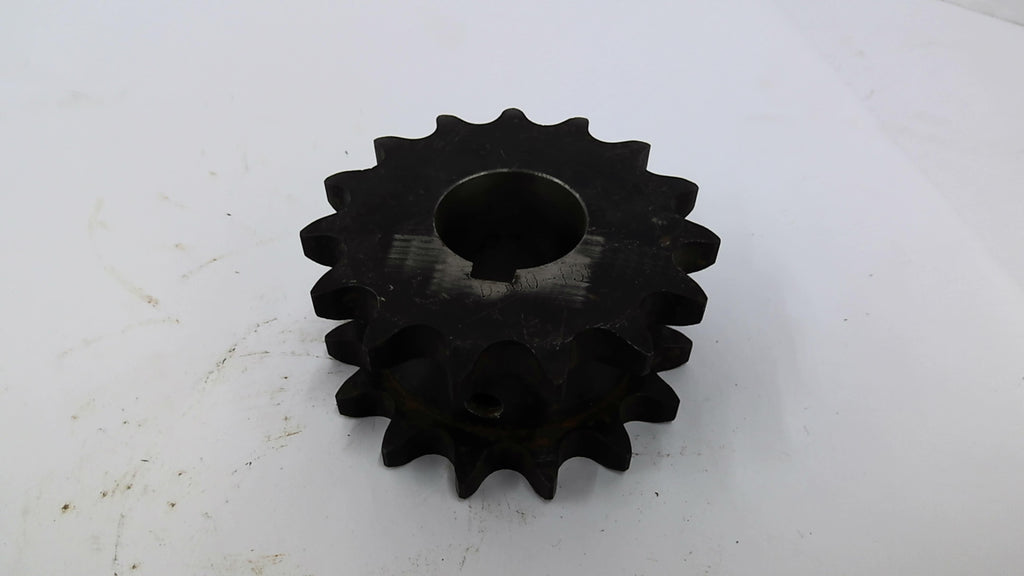 BS60-15H Double Sprocket 1 7/16" Bore 4" OD Cant see Engravement