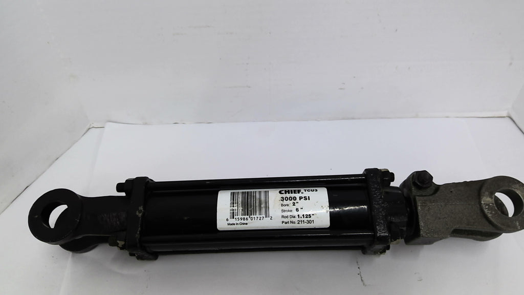 Chief 211-301 TCU3 Cylinder 3000PSI 2" Bore 6" Stroke Rod OD 1 1/8"