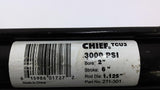 Chief 211-301 TCU3 Cylinder 3000PSI 2" Bore 6" Stroke Rod OD 1 1/8"