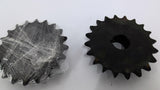 Tsubaki H50B20F-1 Sprocket 1" Bore 4" OD 50 Chain 20 Teeth Lot Of 2