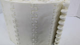 White Plastic Conveyor Belt 121" L X 6" W