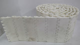 White Plastic Conveyor Belt 121" L X 6" W