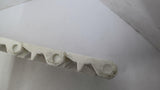 White Plastic Conveyor Belt 121" L X 6" W