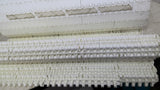 White Plastic Conveyor Belting Calculated Not Measured 7' 3/8" L X 1' 5/8" W