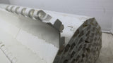 White Plastic Conveyor Belting Calculated Not Measured 7' 3/8" L X 1' 5/8" W