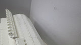 White Plastic Conveyor Belting Calculated Not Measured 7' 3/8" L X 1' 5/8" W
