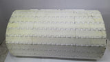 White Plastic Conveyor Belting 8' 6" L X 1' 1 1/8" W