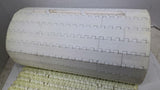 White Plastic Conveyor Belting 8' 6" L X 1' 1 1/8" W