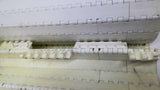 White Plastic Conveyor Belting 8' 6" L X 1' 1 1/8" W