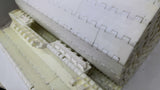 White Plastic Conveyor Belting 8' 6" L X 1' 1 1/8" W