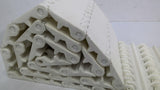 White Plastic Conveyor Belting Calculated Not Measured 3' L X 6" W