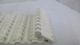 White Plastic Conveyor Belting Calculated Not Measured 3' L X 6" W