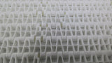 White Plastic Conveyor Belting 3' L X 2' W