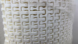 Habasit M2540 Radius Flush White Polypropylene Conveyor Belting 10' L X 25 1/2"W