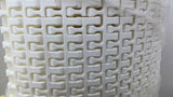 Habasit M2540 Radius Flush White Polypropylene Conveyor Belting 10' L X 25 1/2"W