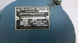 Slo-Syn F Y 830383 1HP AC Motor 72RPM Single PH 120V 50/60HZ Type 1500 Class 1