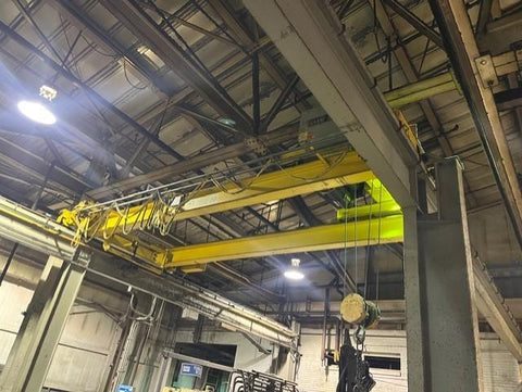 ACE 10 Ton Freestanding Bridge Crane 25’ wide 100’ long 