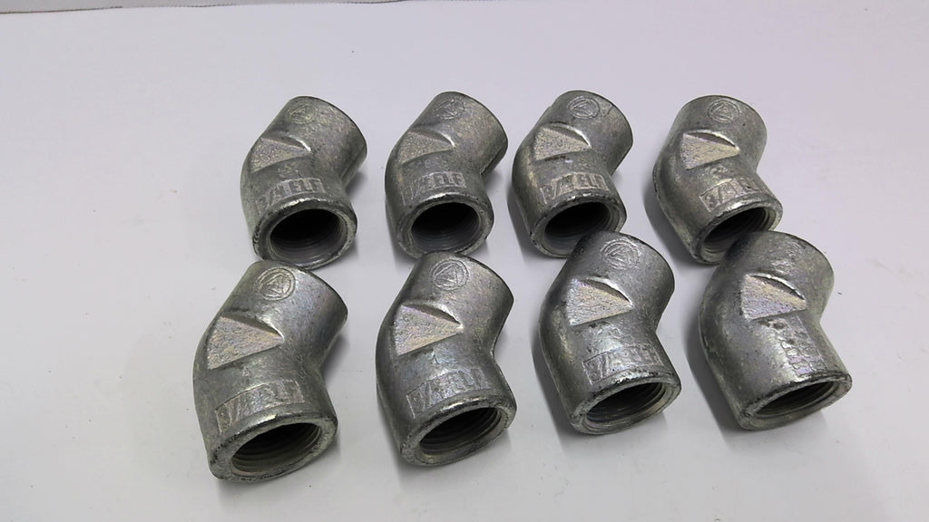 3/4" 45 Degree Elbow Pipe Fitting Lot Of 8