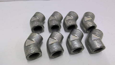 3/4" 45 Degree Elbow Pipe Fitting Lot Of 8