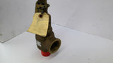 Kunkle 6010GF01-KM Pressure Relief Valve Brass 1 1/4" X 1 3/4" OAL 9 1/2" 135PSI