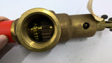 Kunkle 6010GF01-KM Pressure Relief Valve Brass 1 1/4" X 1 3/4" OAL 9 1/2" 135PSI
