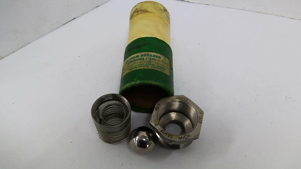 JOCO 3 Rivers VB8 Vacuum Breaker 1 1/2" W/Ball Bearing Screen and Spring