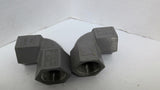 Killark FF90-3 Conduit Elbow Fitting 1 1/4" Lot Of 4