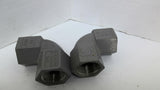 Killark FF90-3 Conduit Elbow Fitting 1 1/4" Lot Of 4