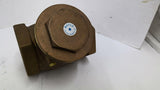 WOG 200 Brass Swing Check Valve 3"Bores Length Between Bores 5 3/4"