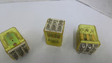 IDEC RR3B-UL Relay 7.5A 120VAC 50/60HZ 28122 lot Of 3