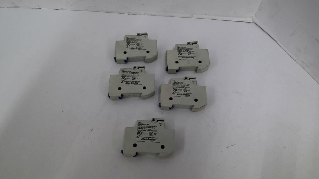 Allen Bradley 1492-FB1C30 1 Pole Fuse Holder FU3 600V 30A Lot Of 5