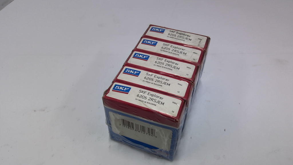 SKF 6205 2RSJEM Deep Groove Ball Bearing Lot Of 5