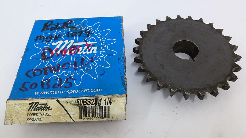 Martin 50B25 Bored Sprocket 1 1/4" Bore