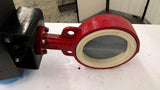Bi-Torq AL140SR Pneumatic Actuator with 6 Inch Resilient Seated Butterfly Valve