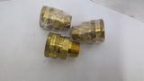 Dixon E-Series Brass Coupler Bore 1 5/16" Length 2 5/8" Lot of 3