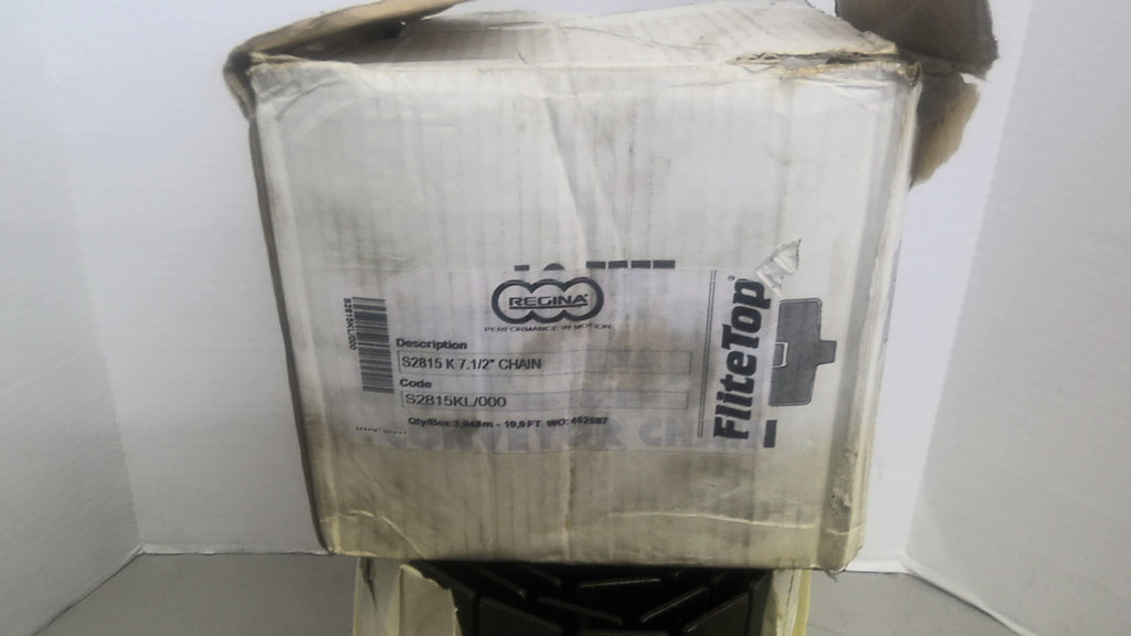 Regina Flitetop S2815KL/000 Heavy Duty Conveyor Chain 10' X 7 1/2" W