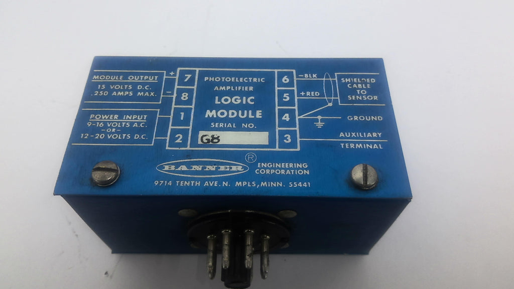 Banner B3-1500 Photoelectric Logic Module 15AMPS D.C. .250AMPS Max