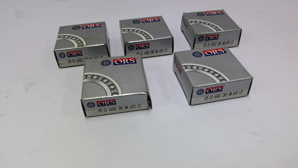 ORS 6002 2RS NR 693 C3 Snap Ring Ball Bearing Lot Of 5