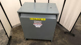 Square D EE75T3H 3Phase Transformer 75Kva 480Hv 208Y/120Lv 60Hz AA 90-208Amps