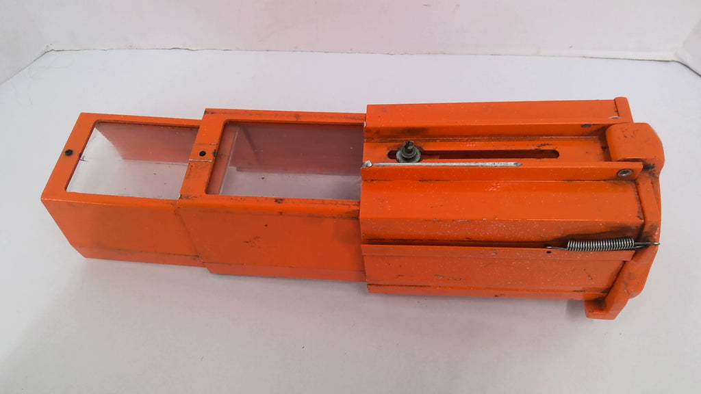 Orange Telescoping Drill Guard 2 1/2" Bore Total Length 14 1/4" L X 4 1/4"W