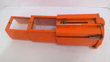 Orange Telescoping Drill Guard 2 1/2" Bore Total Length 14 1/4" L X 4 1/4"W