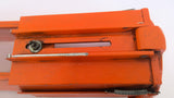 Orange Telescoping Drill Guard 2 1/2" Bore Total Length 14 1/4" L X 4 1/4"W