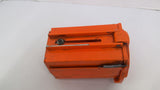 Orange Telescoping Drill Guard 2 1/2" Bore Total Length 14 1/4" L X 4 1/4"W