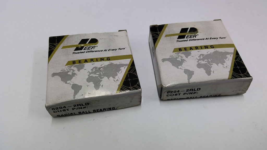 Peer 6204-2RLD Bearing Lot Of 2