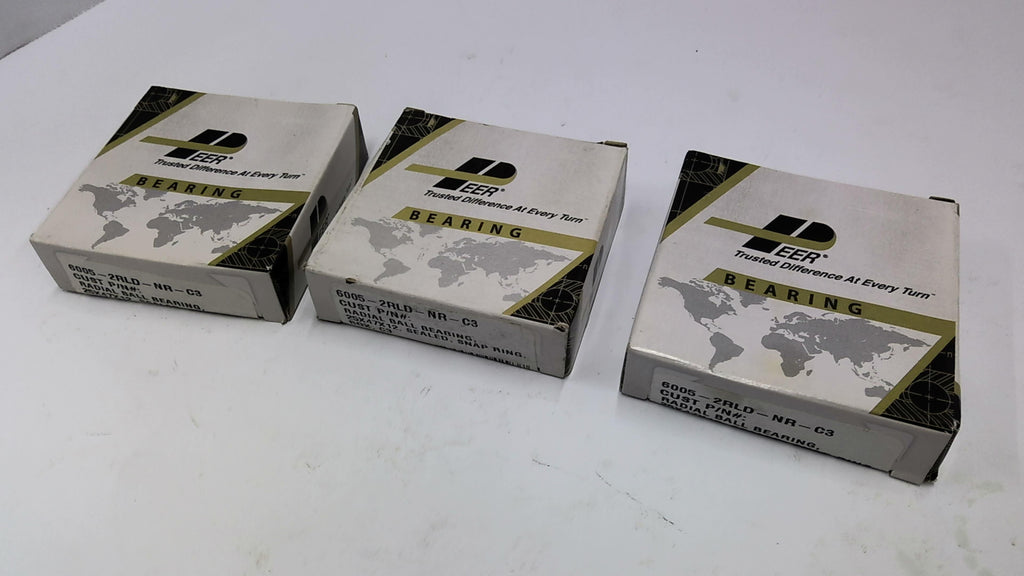 Peer 6005-2RLD-NR-C3 Bearing Lot Of 3