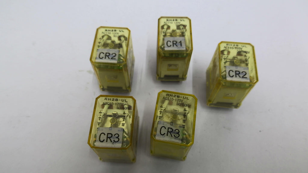 IDEC RH2B-UL Power Relay 1/3HP 240VAC Lot Of 5